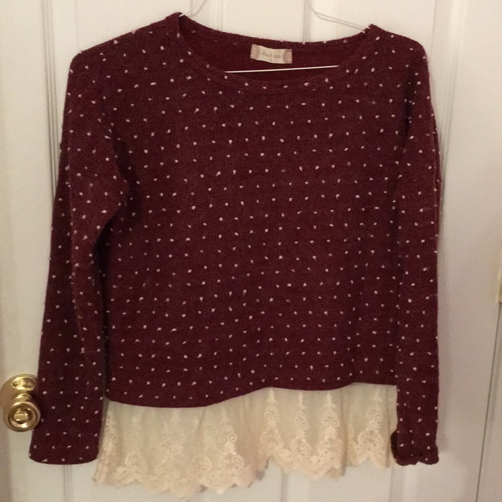 Altar’d State winter top with lace